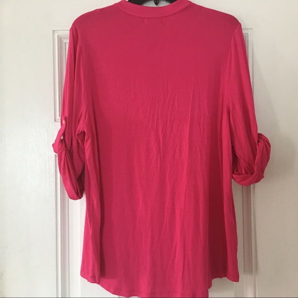 CK Women's Modern Zip Front  Blouse 0X - Picture 3 of 8